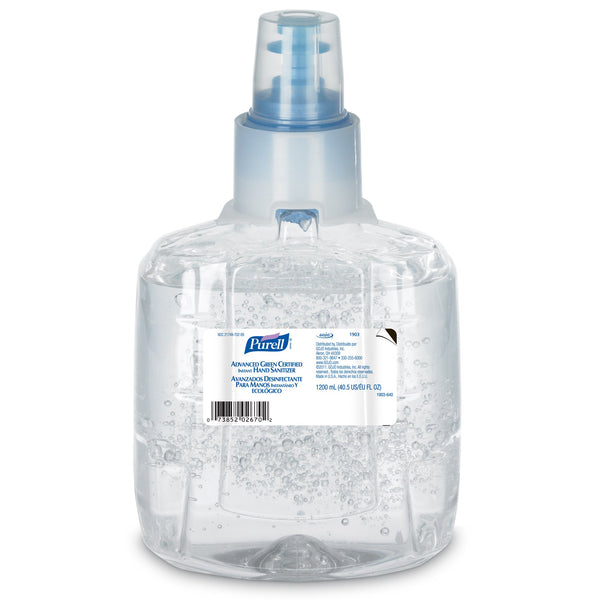 PURELL® ADVANCED HAND SANITIZER 1,200 ML 70% ETHYL ALCOHOL GEL GREEN CERTIFIED, SOLD AS 1/EACH GOJO 1903-02