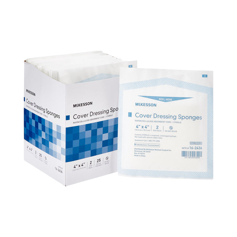 MCKESSON STERILE NONWOVEN SPONGE, 4 X 4 INCH, SOLD AS 25/BOX MCKESSON 16-2436