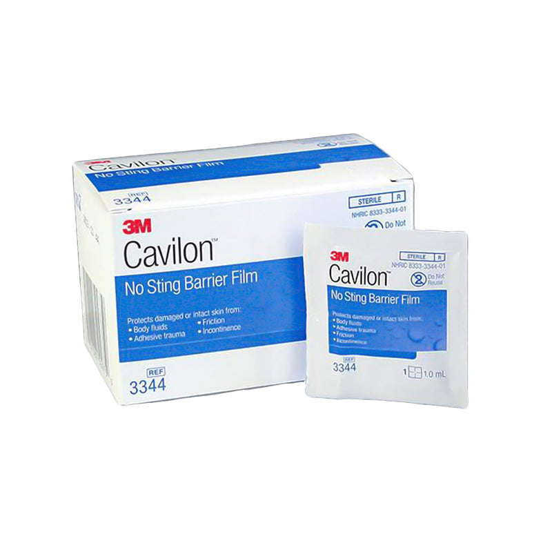 3M CAVILON BARRIER FILM WIPES, NO STING, STERILE, SOLD AS 30/BOX SOLVENTUM 3344