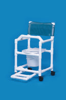 CHAIR/COMMODE, SHOWER W/FT RSTTEAL 38"X21"X20" IPU, 1/EA