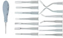 Dental Elevator Kit - Autoclavable Plastic Handle - 14 pcs - Osung USA