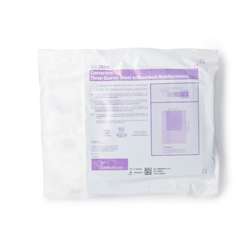 CARDINAL HEALTH™ STERILE THREE-QUARTER GENERAL PURPOSE DRAPE, 56 X 77 INCH, SOLD AS 20/CASE CARDINAL 29350