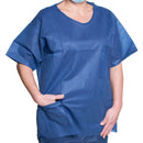 SHIRT, SCRUB DISP DK BLU XXLG(10/BG 5BG/CS) DUKAL, 10/BG