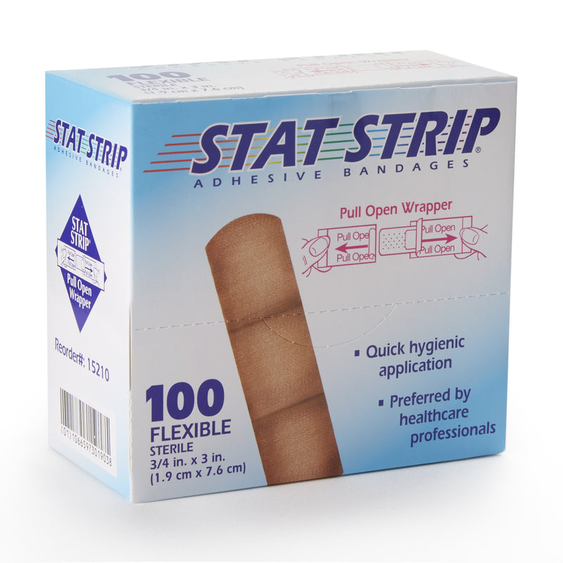 AMERICAN® WHITE CROSS STAT STRIP® ADHESIVE STRIP, 3/4 X 3 INCH, SOLD AS 1200/CASE DUKAL 15210