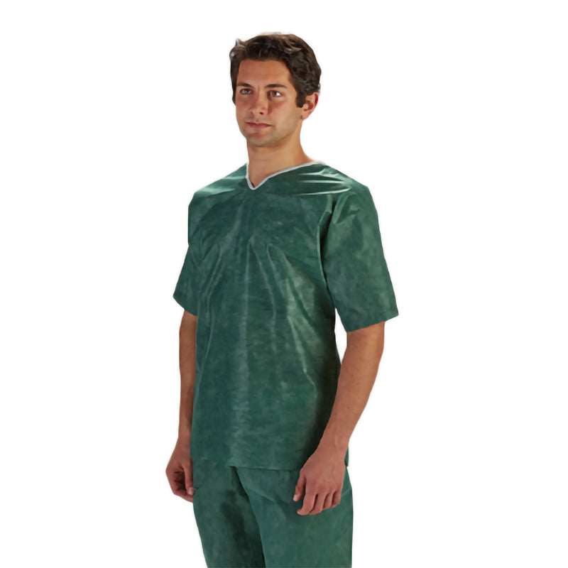 BARRIER® EXTRA COMFORT SCRUB SHIRT, GREEN, 2X-LARGE, SOLD AS 48/CASE MOLNLYCKE 18650