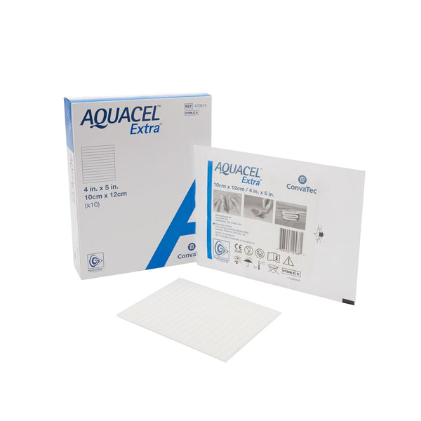AQUACEL® EXTRA™ GELLING FIBER WOUND DRESSING, 4 X 5 INCH, SOLD AS 1/EACH CONVATEC 420674