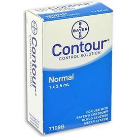 BAYER CONTOUR® BLOOD GLUCOSE CONTROL SOLUTION, NORMAL LEVEL, SOLD AS 12/CASE ASCENSIA 7109
