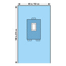 HALYARD STERILE PEDIATRIC LAPAROTOMY ABDOMINAL DRAPE, 60 W X 108 L INCH, SOLD AS 15/CASE O&M 89241