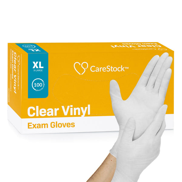 CARESTOCK™ VINYL EXAM GLOVE, EXTRA LARGE, IVORY, SOLD AS 1000/CASE CARESTOCK CS2598