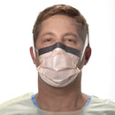 FLUIDSHIELD PROCEDURE MASK WITH EYE SHIELD ANTI-FOG ORANGE, NONSTERILE, SOLD AS 25/BOX O&M 47147