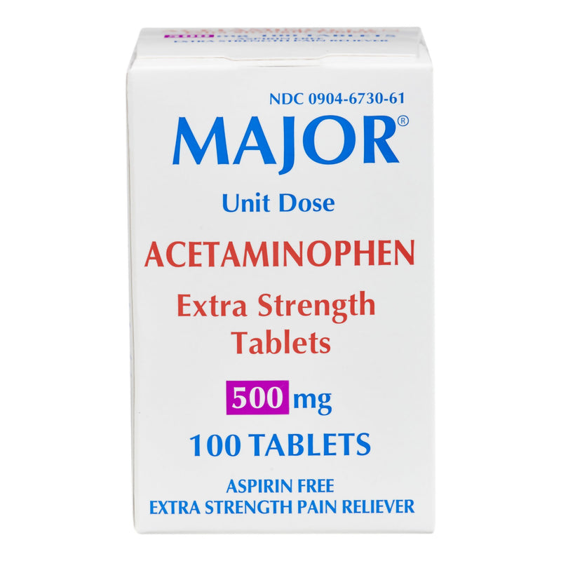 MAJOR® ACETAMINOPHEN PAIN RELIEF, SOLD AS 100/BOX MAJOR 00904673061