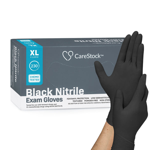CARESTOCK™ NITRILE EXAM GLOVE, EXTRA LARGE, BLACK, SOLD AS 2300/CASE CARESTOCK CS2778