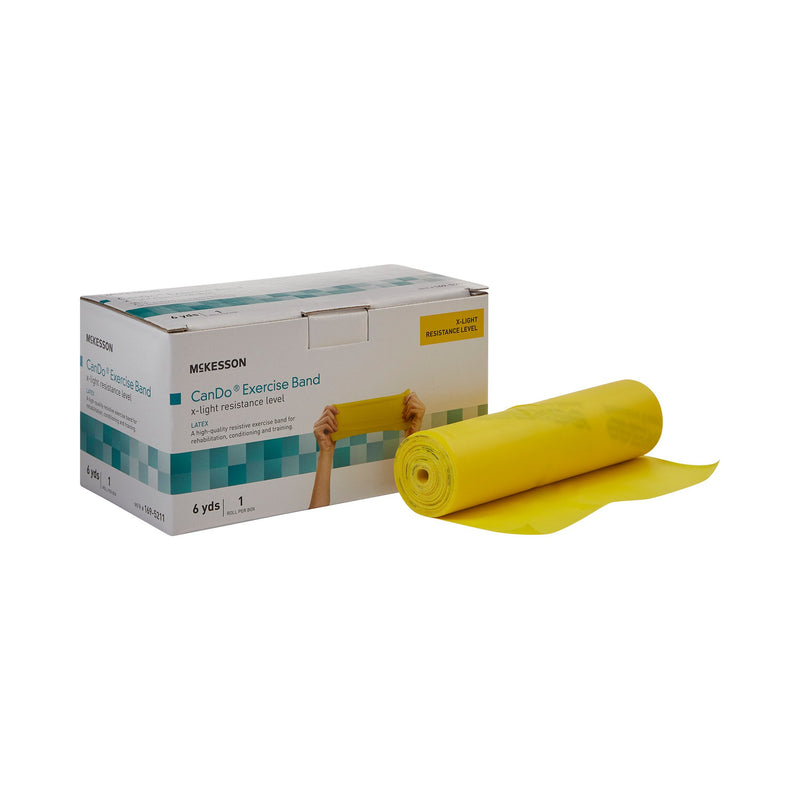MCKESSON EXERCISE RESISTANCE BAND, YELLOW, 5" X 6 YARD, EXTRA-LIGHT RESISTANCE, SOLD AS 1/EACH MCKESSON 169-5211