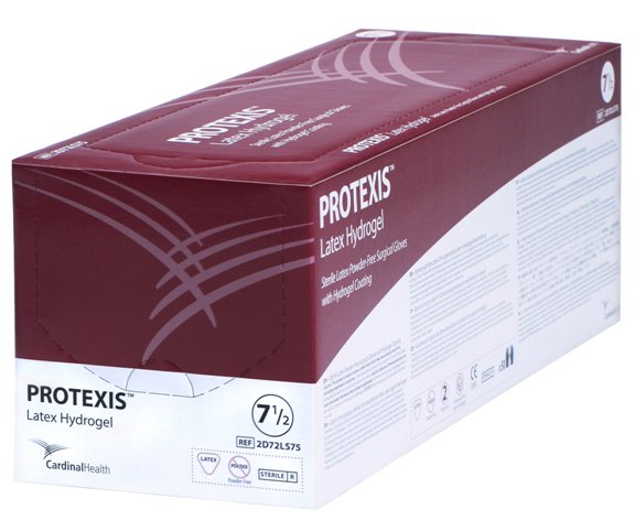 PROTEXIS™ LATEX HYDROGEL SURGICAL GLOVE, SIZE 7, TRANSLUCENT YELLOW, SOLD AS 200/CASE CARDINAL 2D72LS70