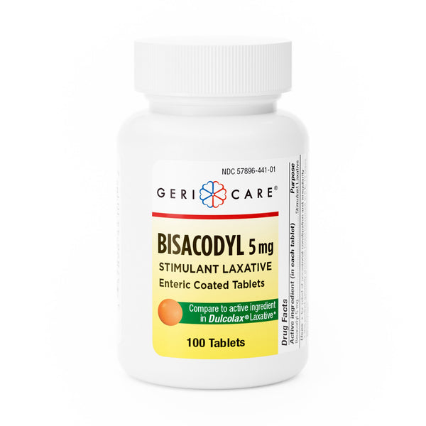 GERI-CARE® BISACODYL LAXATIVE, SOLD AS 12/CASE GERI-CARE 441-01-GCP