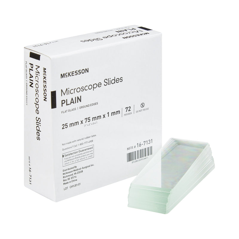 MCKESSON PLAIN MICROSCOPE SLIDE, 1 X 3 INCH, SOLD AS 20/CASE MCKESSON 16-7131