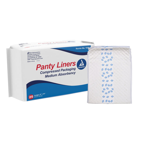 DYNAREX® MEDIUM ABSORBENCY BLADDER CONTROL PAD, 6 X 17 INCH, SOLD AS 250/CASE DYNAREX 1336