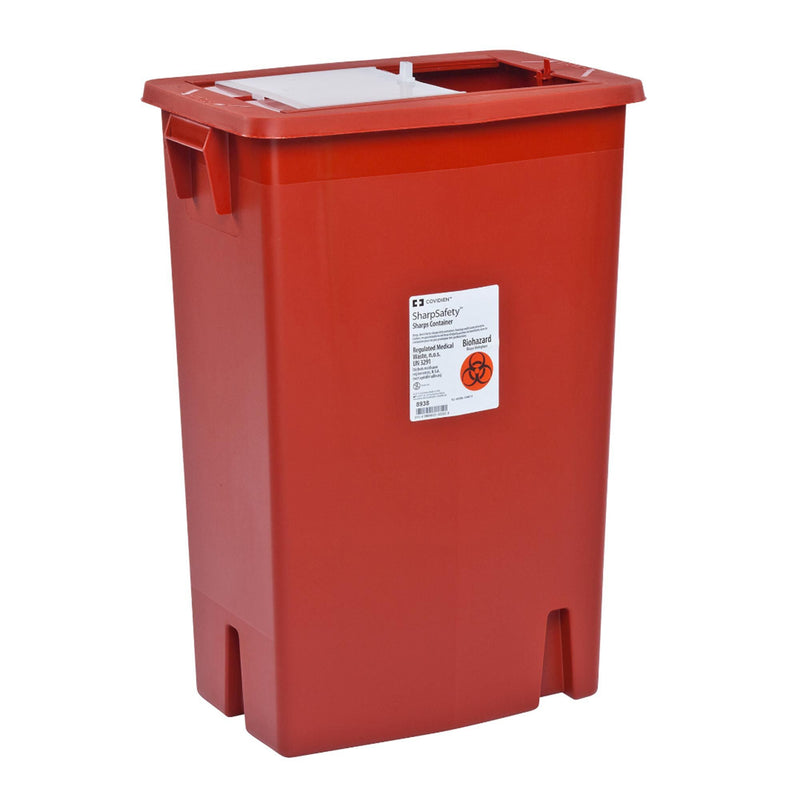 SHARPSAFETY™ MULTI-PURPOSE SHARPS CONTAINER, 18 GALLON, 26 X 18¼ X 12¾ INCH, SOLD AS 1/EACH CARDINAL 8938