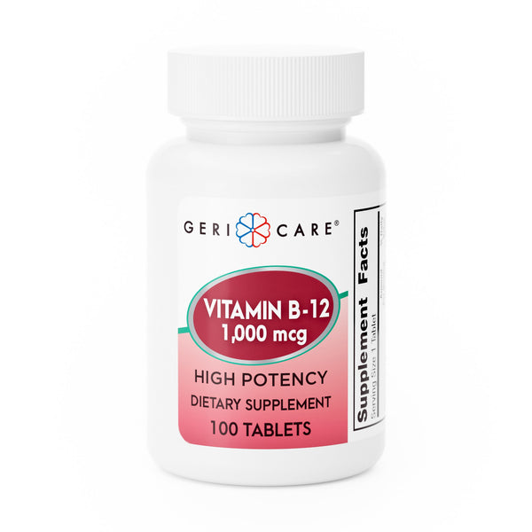 GERI-CARE® VITAMIN B-12 SUPPLEMENT, SOLD AS 12/CASE GERI-CARE 896-01-GCP