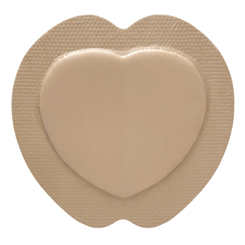 MCKESSON HYDROCELLULAR FOAM DRESSING WITH BORDER SILICONE ADHESIVE, SACRAL, SOLD AS 50/CASE MCKESSON 4841