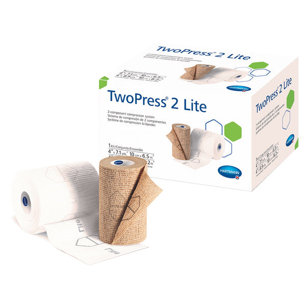 TWOPRESS® 2 LITE TWO-LAYER COMPRESSION BANDAGE SYSTEM WITH VISIBLE INDICATORS, SOLD AS 8/CASE HARTMANN 332021