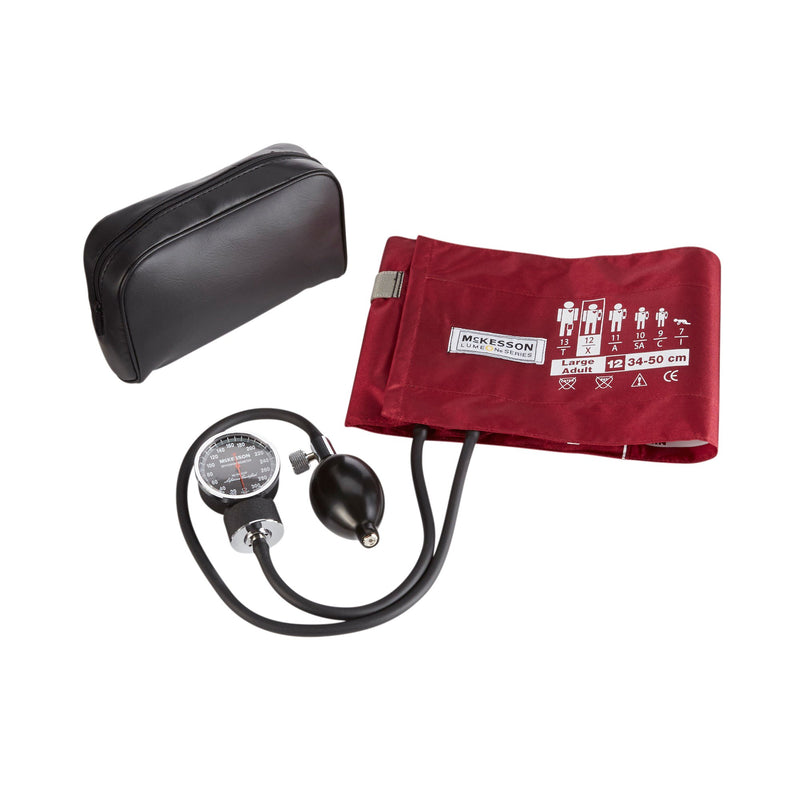 MCKESSON LUMEON ANEROID SPHYGMOMANOMETER WITH LARGE CUFF, 2-TUBE, POCKET-SIZE, SOLD AS 1/BOX MCKESSON 01-720-12XBDGM