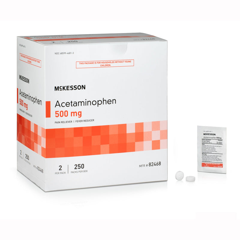 MCKESSON ACETAMINOPHEN PAIN RELIEF, SOLD AS 250/BOX MCKESSON 82468