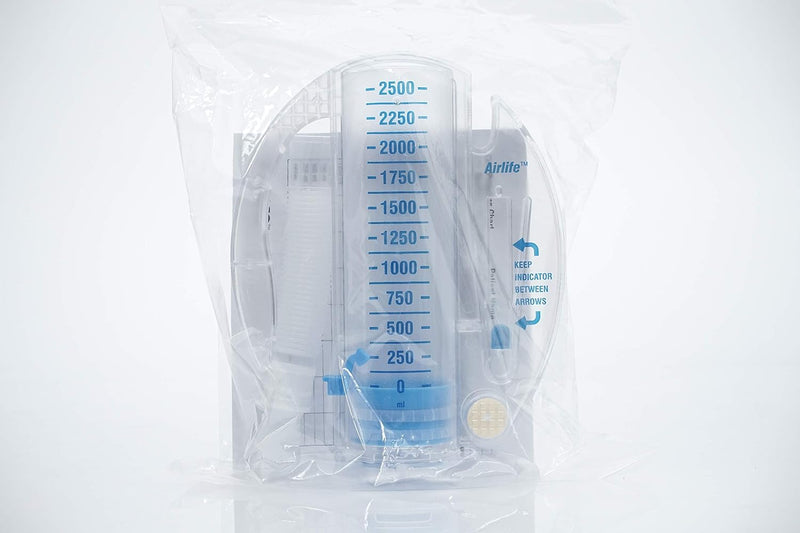 Airlife Volumetric Incentive Spirometers Spirometer 1-Way Valve2500Ml 12/Cs -001903A