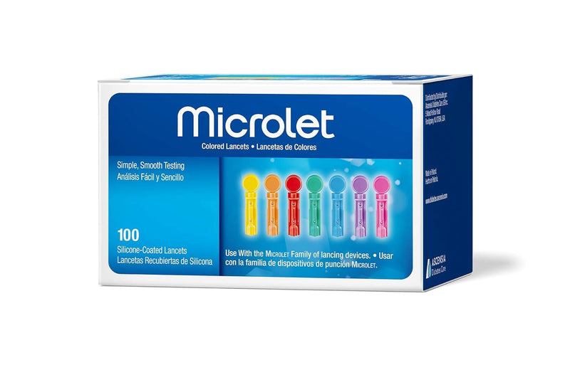 LANCETS, COLOR, SILICONE COATED, CLIA WAIVED, 100S, SOLD AS EACH ASCENSIA 10000542