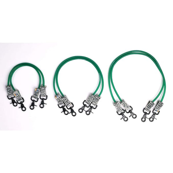 Performance Health Rehab Wellness Exercise & Wall Stations Tubing Resistance 18 Grnw/Connectors 2/Set 12 Set/Cs -21641