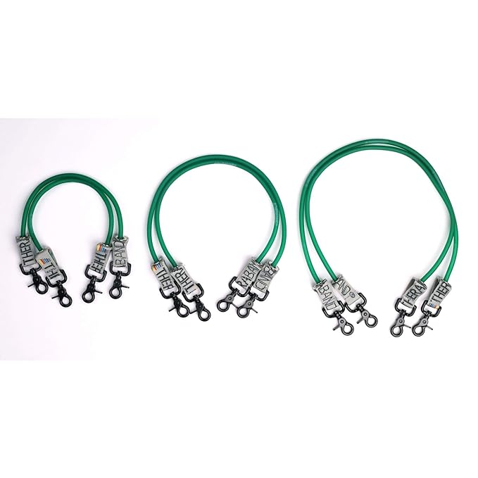 Performance Health Rehab Wellness Exercise & Wall Stations Tubing Resistance 18 Grnw/Connectors 2/Set 12 Set/Cs -21641