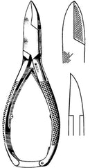 NIPPER, NAIL ECONO DBL SPRINGCONCV JAW 5 1/2" W/LOCK (12/BX, 12/BX