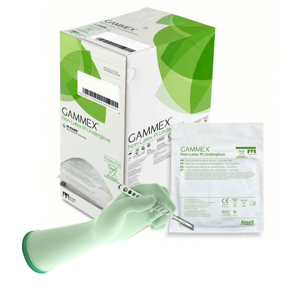 GAMMEX® NON-LATEX PI POLYISOPRENE SURGICAL UNDERGLOVE, SIZE 8, GREEN, SOLD AS 200/CASE ANSELL 20687280