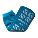 McKesson Slipper Socks, Single Tread, Adult Size, Teal, 48/CS
