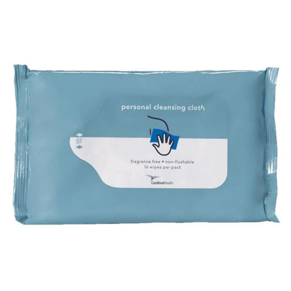 CARDINAL HEALTH™ FLUSHABLE PERSONAL CLEANSING CLOTHS, 16 CT., SOLD AS 576/CASE CARDINAL 2AWUF-16