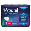 PREVAIL AIR™ OVERNIGHT BRIEFS OVERNIGHT ABSORBENCY, SIZE 1, SOLD AS 20/PACK FIRST NGX-012/1