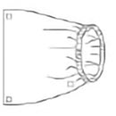 BAG, BANDED W/RUBBER BAND & TAPE 101CMX101CM (25/C MICRTK, 25/CS