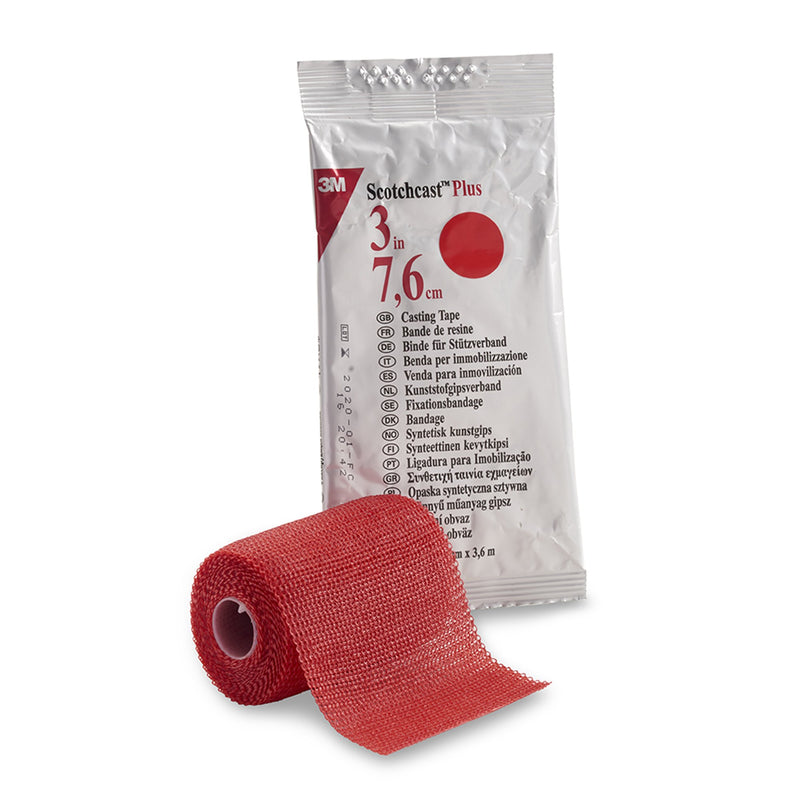 3M™ SCOTCHCAST™ PLUS CAST TAPE, RED, 3 INCH X 4 YARD, SOLD AS 1/EACH SOLVENTUM 82003R