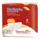 TRANQUILITY® BARIATRIC MAXIMUM INCONTINENCE BRIEF, SOLD AS 8/BAG PRINCIPLE 2190
