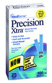 PRECISION XTRA BLOOD GLUCOSE TEST STRIPS, SOLD AS 600/CASE ABBOTT 9983865