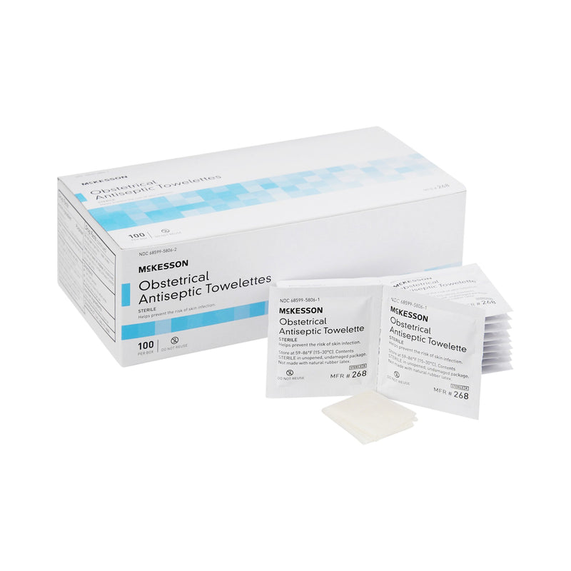 MCKESSON OBSTETRICAL ANTISEPTIC SKIN WIPES, SOLD AS 10/CASE MCKESSON 268