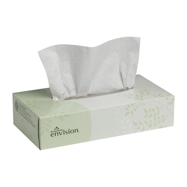 ENVISION FACIAL TISSUE WHITE 8 X 8-3/10 INCH, SOLD AS 30/CASE GEORGIA 47410