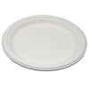 PLATES, FIBER BAGASSE SUGARCANE WHT 9" (500/CS), 500/CS