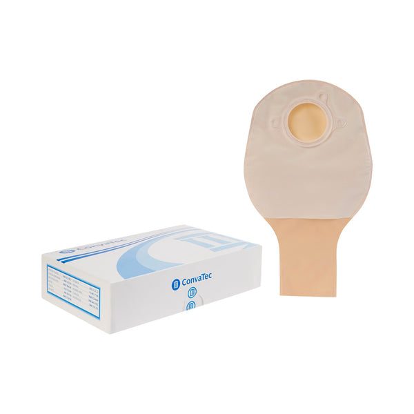 SUR-FIT NATURA® TWO-PIECE OPAQUE COLOSTOMY POUCH, 10 INCH LENGTH, 1¾ INCH FLANGE, SOLD AS 10/BOX CONVATEC 401507
