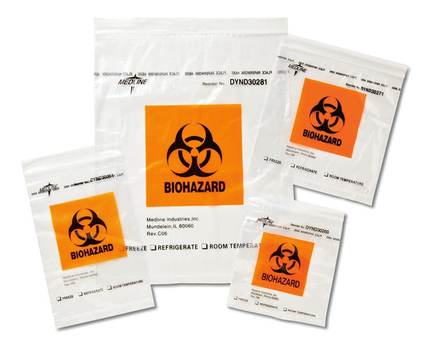 SPECIMEN TRANSPORT BAG WITH DOCUMENT POUCH, SOLD AS 1000/CASE MEDLINE DYND30261
