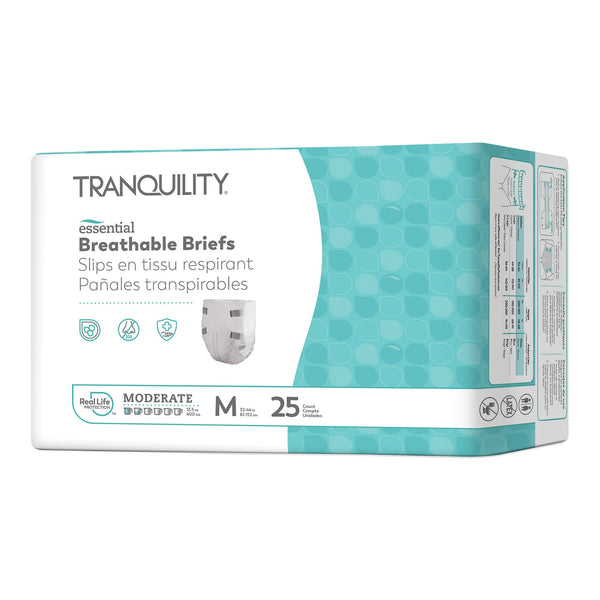 COMFORTCARE™ INCONTINENCE BRIEF, MEDIUM, SOLD AS 25/BAG PRINCIPLE 2965-100