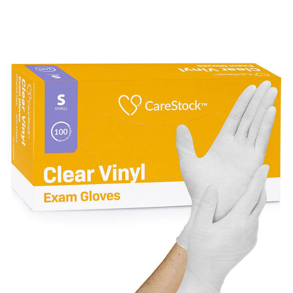 CARESTOCK™ VINYL EXAM GLOVE, SMALL, IVORY, SOLD AS 1000/CASE CARESTOCK CS2592