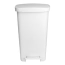 McKesson Waste Can with Step-On Pedal, White, 15.16 x 14.76 x 26.57 Inch, 1/EA