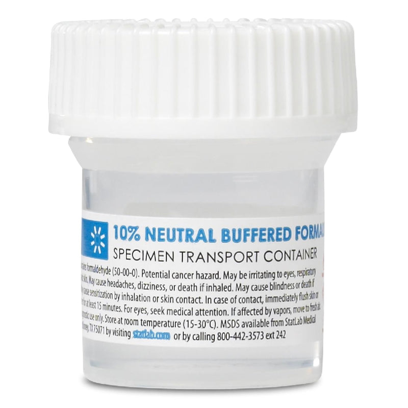 STATCLICK™ PREFILLED FORMALIN CONTAINER, 20 ML FILL IN 40 ML, SOLD AS 96/CASE STATLAB NB0115