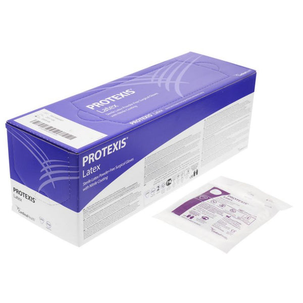 PROTEXIS™ LATEX SURGICAL GLOVES WITH NITRILE COATING, SIZE 8, LIGHT BROWN, SOLD AS 50/BOX CARDINAL 2D72NS80X